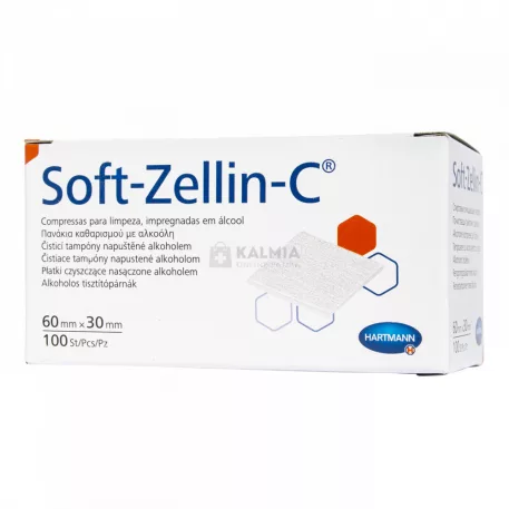Soft-Zellin törlőkendő alkoholos (100.0 db)