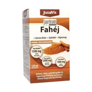 JutaVit Fahéj+Szerves Króm+Gyömbér+Kapormag ftbl. (120.0 db)