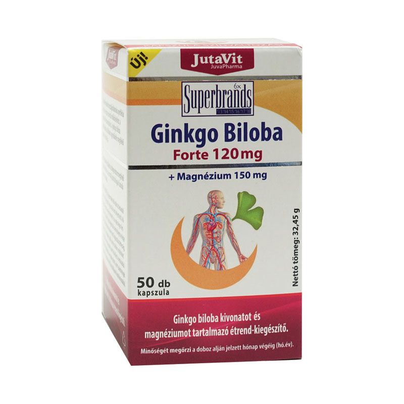JutaVit Ginkgo Biloba Forte 120mg+Mg 150mg kapszula (50.0 db)