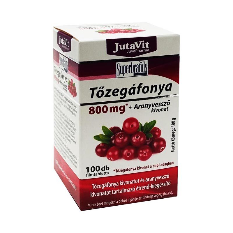 Jutavit Tőzegáfonya Aranyvessző filmtabletta (100.0 db)