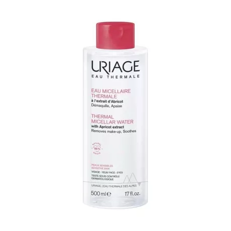 Uriage Termál micellás arctisztító/sminkeltáv.érz.bőrre (500.0 ml)