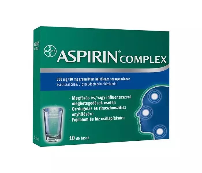 Aspirin Complex 500 mg/30 mg granulát.bels.szuszp. (10.0 db)