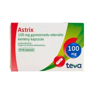 Astrix 100 mg gyomornedv-ellenálló kemény kapszula (30.0 db)