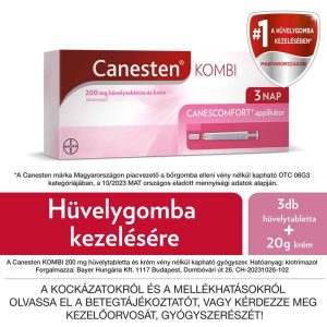 Canesten Kombi 200 mg hüvelytabletta és krém (1.0 dbz)