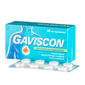 Gaviscon rágótabletta borsmenta ízű (48.0 db)