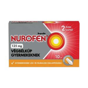 Nurofen 125 mg végbélkúp gyermekeknek (10.0 db)