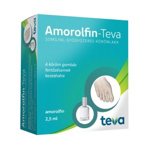 Amorolfin Teva 50 mg/ml gyógysz.körömlakk III.t. (1.0 dbz)