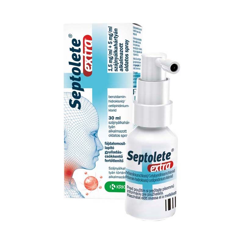 Septolete Extra 1,5 mg/ml+5 mg/ml szájny.alk.old.spray (1.0 db)