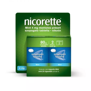 Nicorette Mint 4 mg szopogató tabletta Mentol (80.0 db)