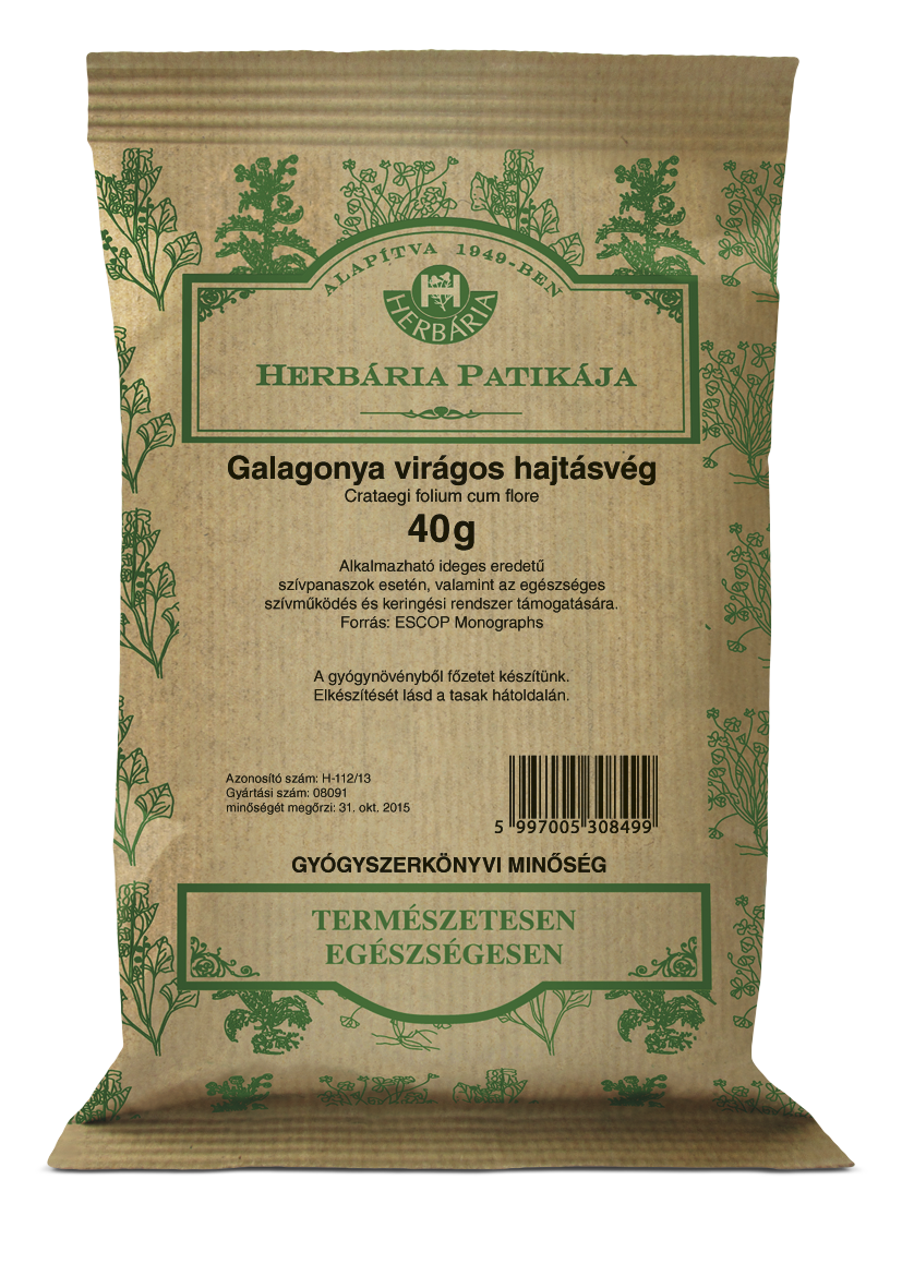 Galagonyavirág+levél HERBÁRIA (40.0 g)