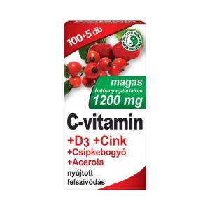 C-vitamin 1200 mg D3 Zn Csipkeb. tabl. DR.CHEN (105.0 db)