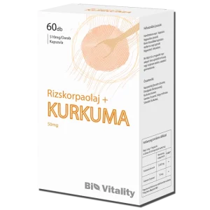 Rizskorpa olaj kurkuma kapszula BIO VITALITY (60.0 db)