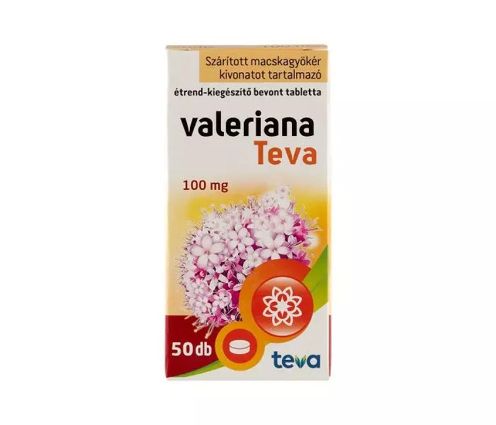 Valeriana TEVA 100 mg bevont tabletta (50.0 db)