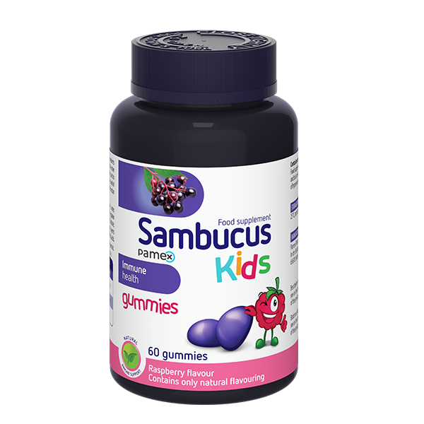 Sambucus KIDS gumivitamin málna PAMEX (60.0 db)